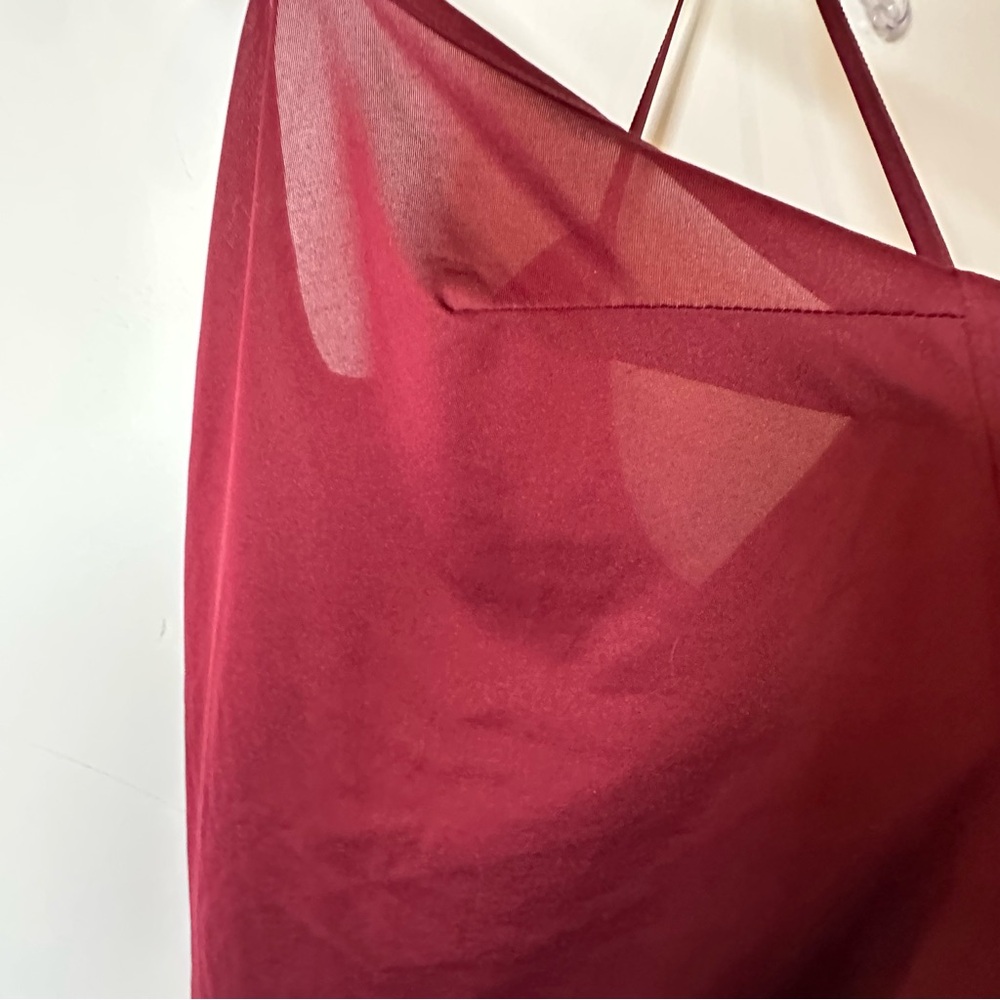 Liz Claiborne 2 Piece Geometric Lace Blouse Set Burgundy Women's 2X Plus Size - Picture 15 of 16